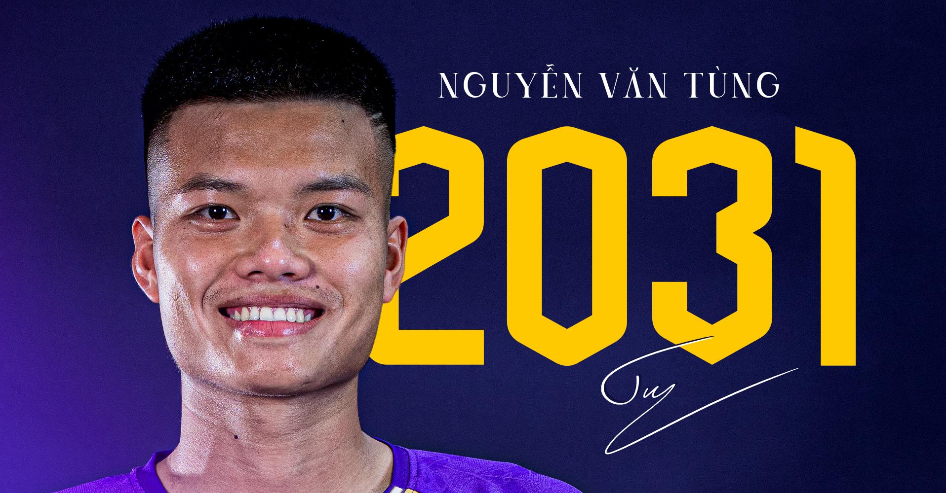 Tiền đạo Nguyễn Văn Tùng ký hợp đồng khủng với CLB Hà Nội 1