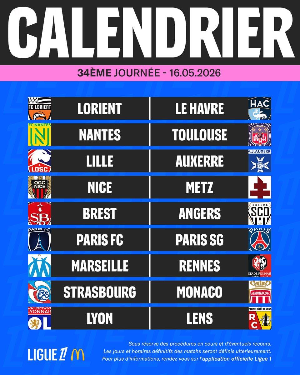 Lịch thi đấu Ligue 1 mùa giải 25-26 của Pháp: Mùa giải mới sẽ khai mạc vào ngày 17 tháng 8 và vòng chung kết sẽ là trận derby Paris Lịch thi đấu Ligue 1 mùa giải 25-26 của Pháp: Mùa giải mới sẽ khai mạc vào ngày 17 tháng 8 và vòng chung kết sẽ là trận derby Paris