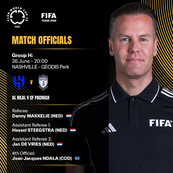 Việc sắp xếp trọng tài cho ngày cuối cùng của vòng bảng Club World Cup đã được công bố. Ma Ning sẽ là trọng tài thứ tư cho Real Madrid. Việc sắp xếp trọng tài cho ngày cuối cùng của vòng bảng Club World Cup đã được công bố. Ma Ning sẽ là trọng tài thứ tư cho Real Madrid.