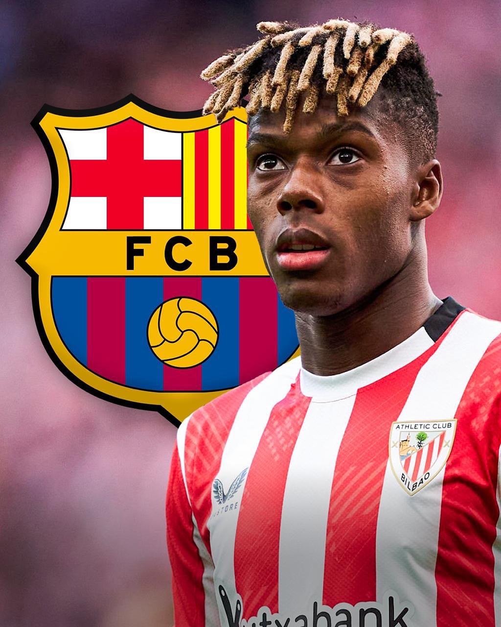 Romano: Barcelona và Nico Williams đã đạt được thỏa thuận cá nhân, hợp đồng có thời hạn 6 năm và mức lương hàng năm là hơn 7 triệu euro Romano: Barcelona và Nico Williams đã đạt được thỏa thuận cá nhân, hợp đồng có thời hạn 6 năm và mức lương hàng năm là hơn 7 triệu euro