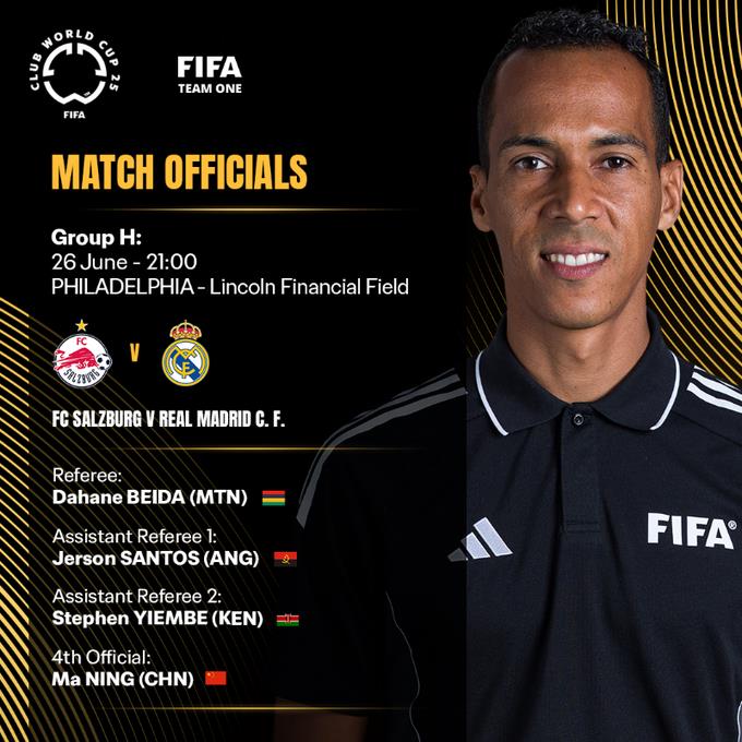 Việc sắp xếp trọng tài cho ngày cuối cùng của vòng bảng Club World Cup đã được công bố. Ma Ning sẽ là trọng tài thứ tư cho Real Madrid. Việc sắp xếp trọng tài cho ngày cuối cùng của vòng bảng Club World Cup đã được công bố. Ma Ning sẽ là trọng tài thứ tư cho Real Madrid.
