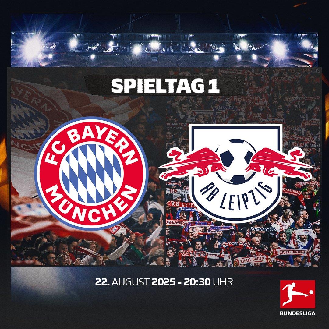 Trận mở màn Bundesliga mùa giải 25/26 đã được xác nhận: Bayern sẽ đối đầu với Leipzig trên sân nhà vào sáng sớm ngày 23 tháng 8, giờ Bắc Kinh Trận mở màn Bundesliga mùa giải 25/26 đã được xác nhận: Bayern sẽ đối đầu với Leipzig trên sân nhà vào sáng sớm ngày 23 tháng 8, giờ Bắc Kinh