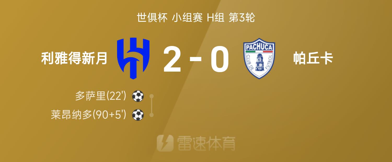 Báo cáo về Club World Cup: Leonardo và Dosari ghi bàn, Crescent đánh bại Pachuca 2-0 và giành quyền vào vòng bảng với vị trí thứ hai Báo cáo về Club World Cup: Leonardo và Dosari ghi bàn, Crescent đánh bại Pachuca 2-0 và giành quyền vào vòng bảng với vị trí thứ hai